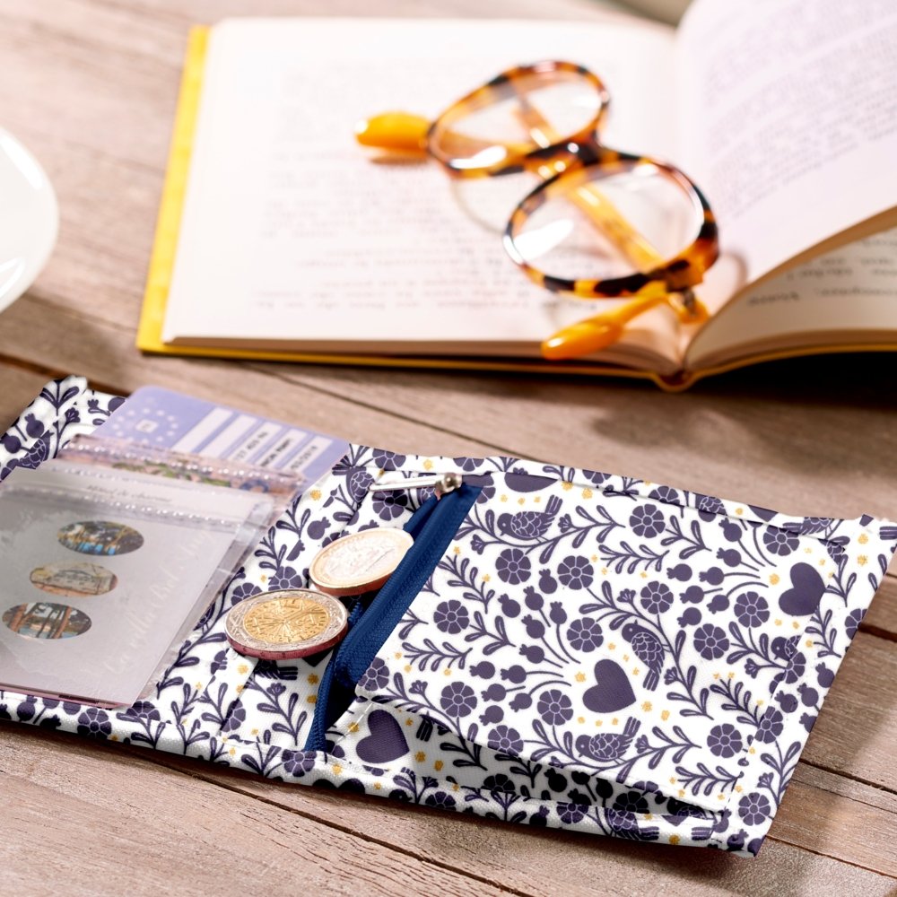 Compact wallet scandinavia bleu