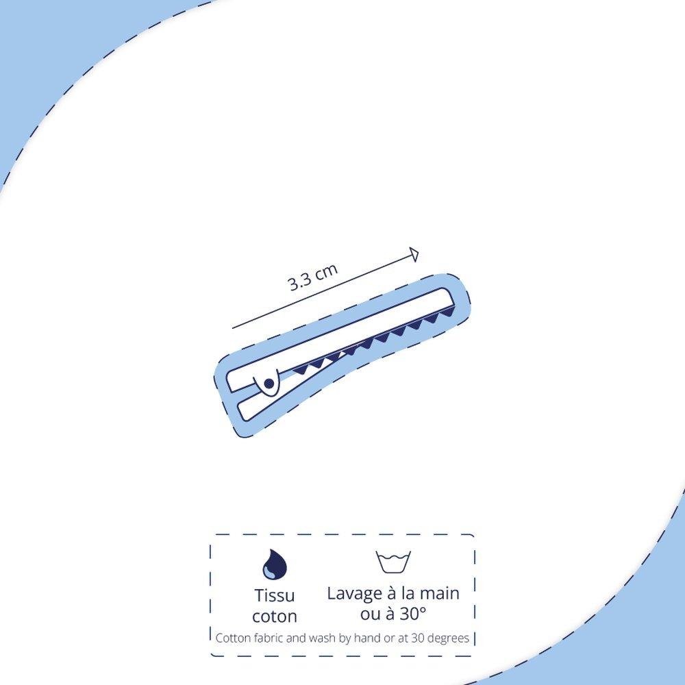 Dragonfly hair slide coral lurex gauze