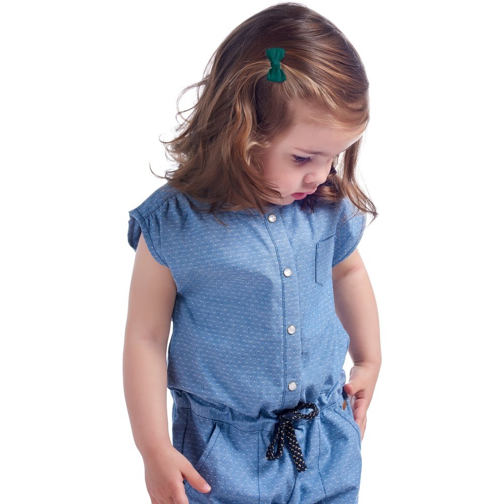 Small bows hair clips emerald green