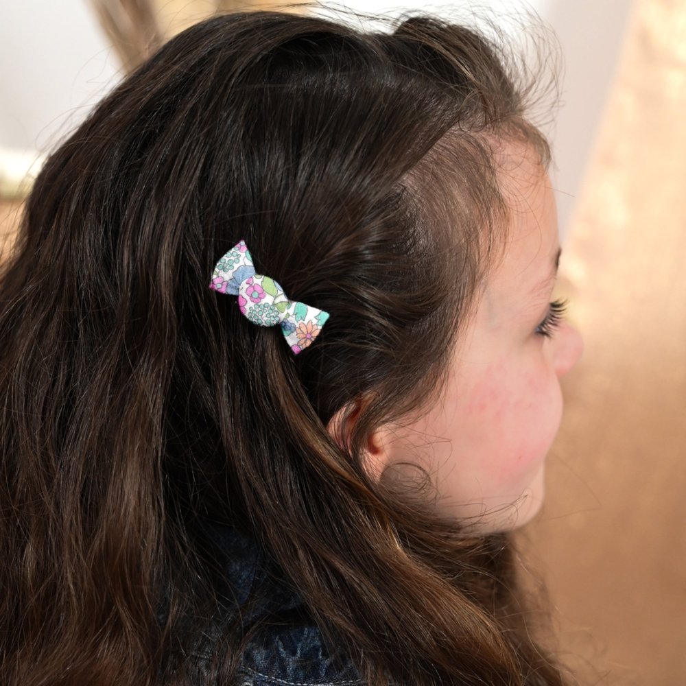 Mini sweet hairslide pastel fleuri