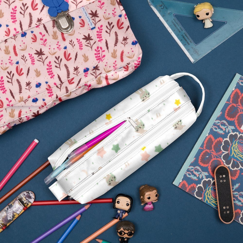 Double compartment school kit souris rêveuses