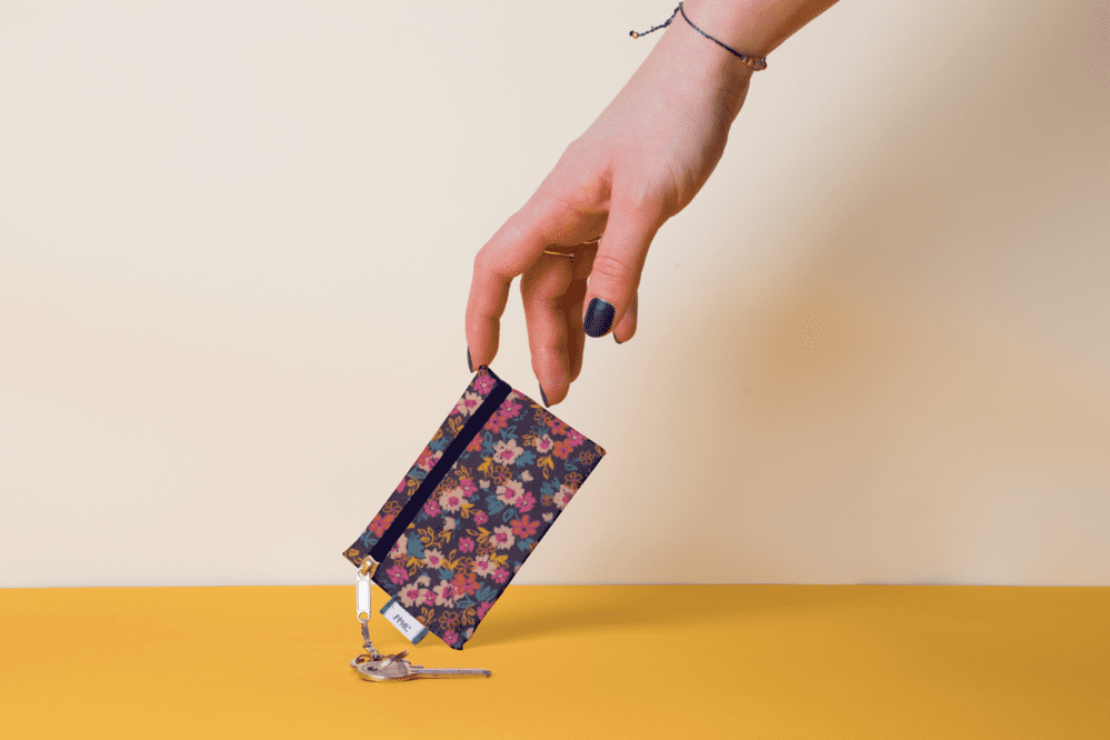 Keyring  wallet hippie fleurie