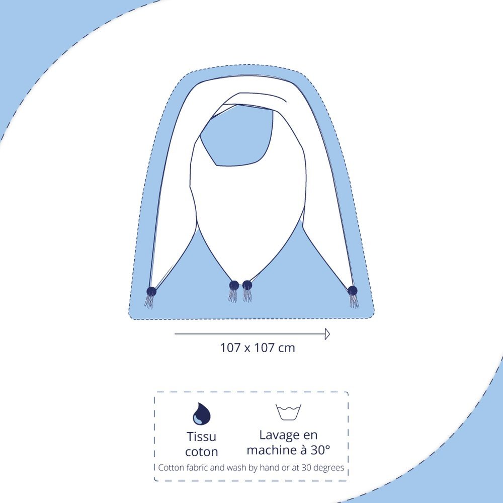 Pom pom scarf palmia emeraude