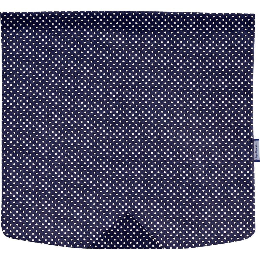 Square flap of saddle bag  navy gold star