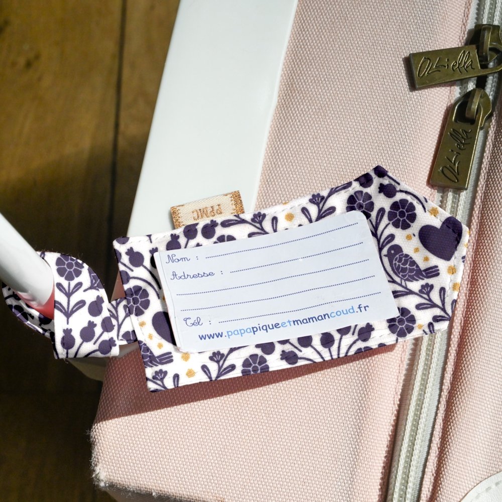 Luggage Tag scandinavia bleu