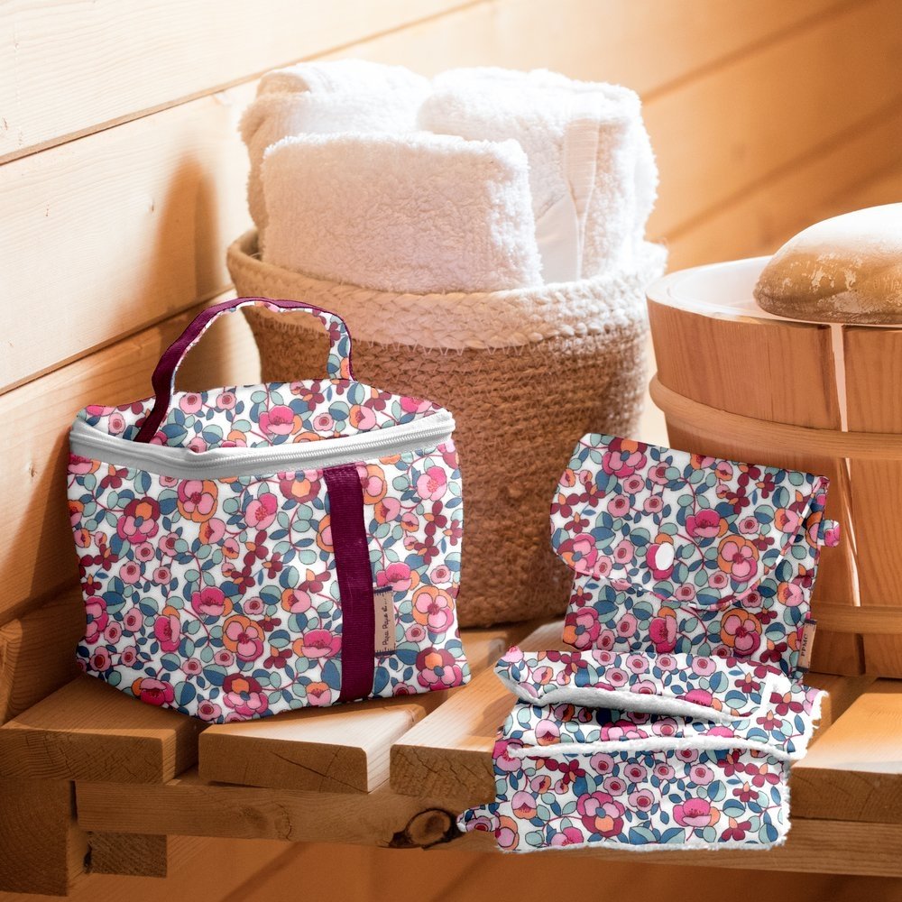 Make-up Remover Glove boutons rose