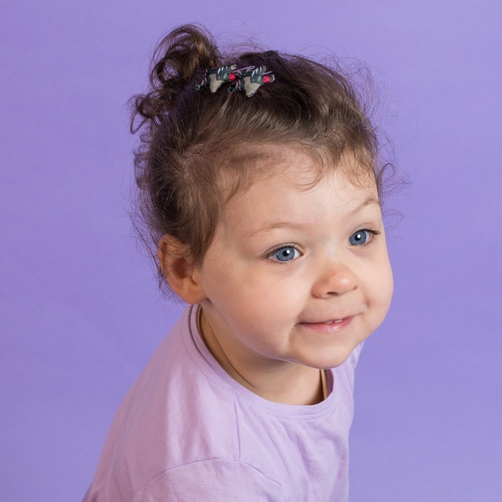 Star hair-clips nuit féline