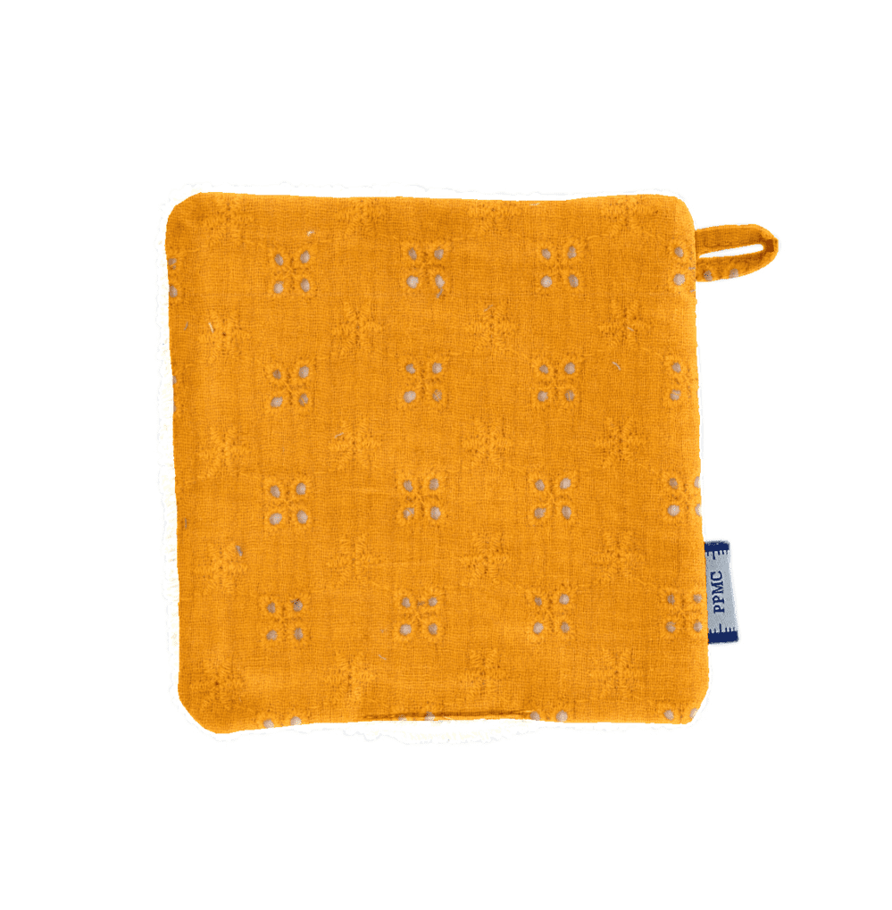 Makeup Remover cotton gaze dentelle ocre