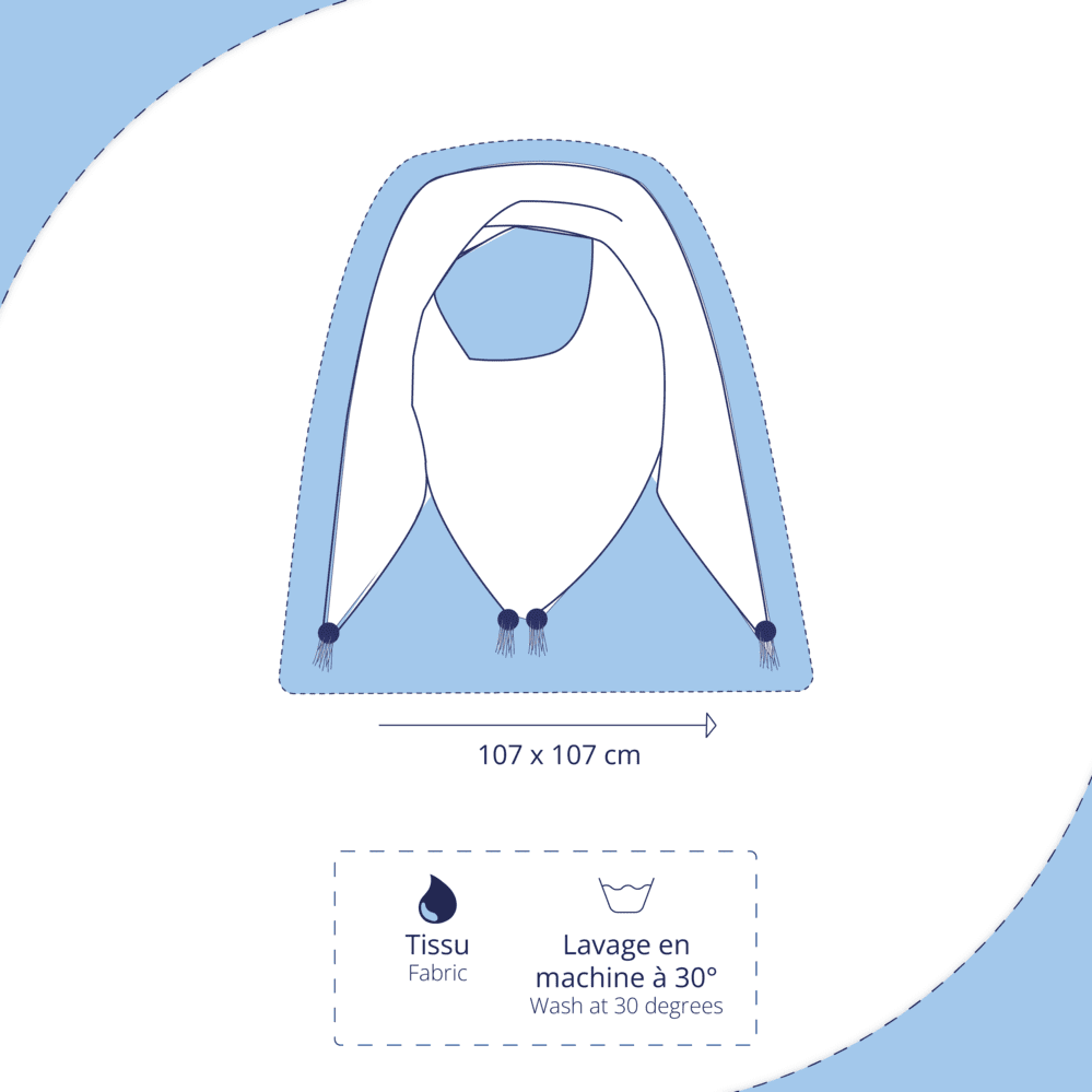 Pom pom scarf tartan rouge