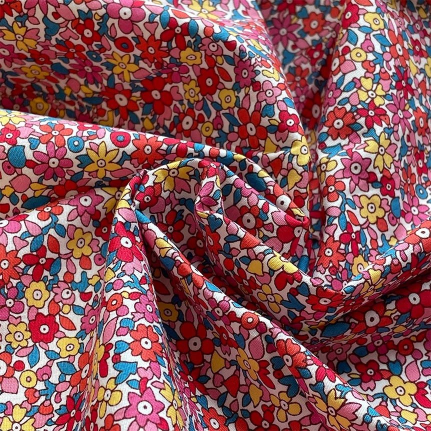 Cotton fabric cocktail de fleurs