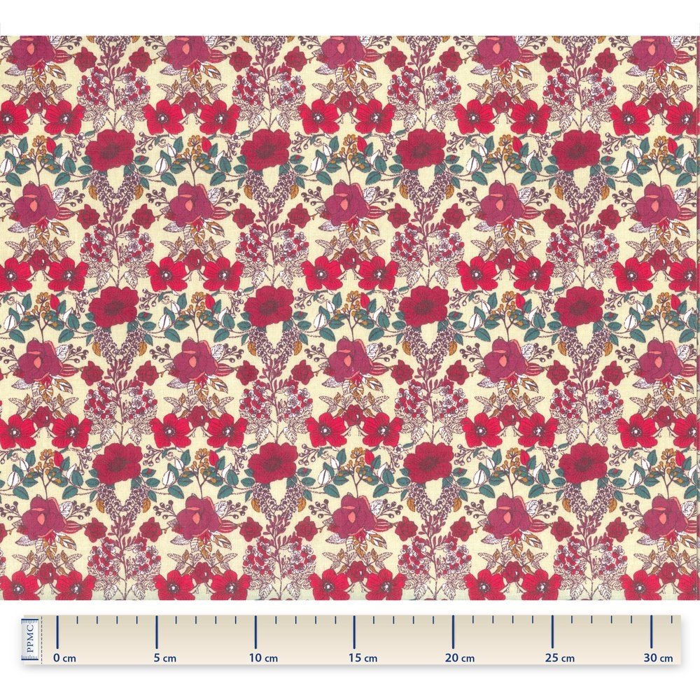 Coupon tissu 50 cm poppy
