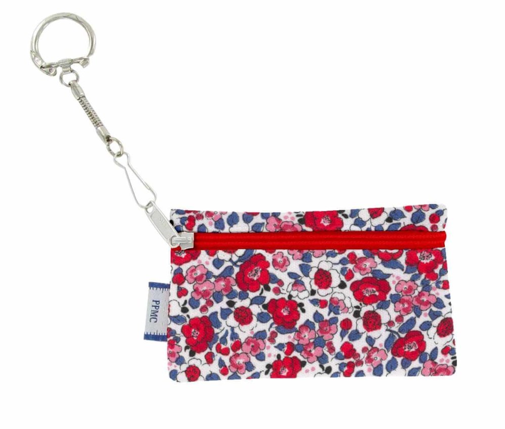 Keyring  wallet rouge corolle
