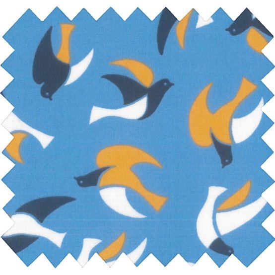 Cotton veil fabric swallows