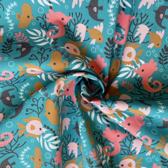 Cotton fabric sous l'océan