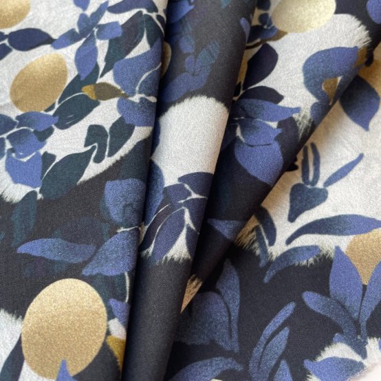 Cotton fabric flocon doré