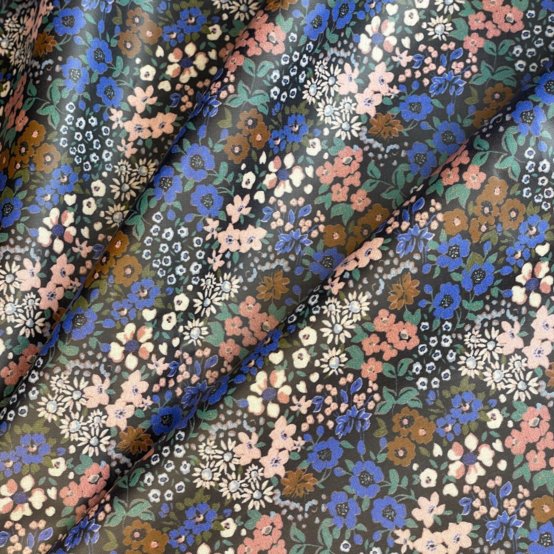 Coated fabric monet lilas