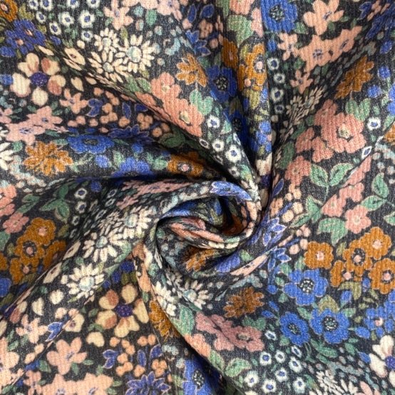 Baby corduroy fabric monet lilas