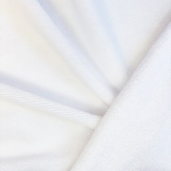 Bamboo terry fabric white
