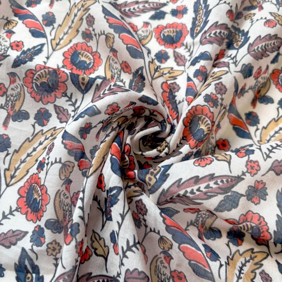 Cotton veil fabric plumes d'été