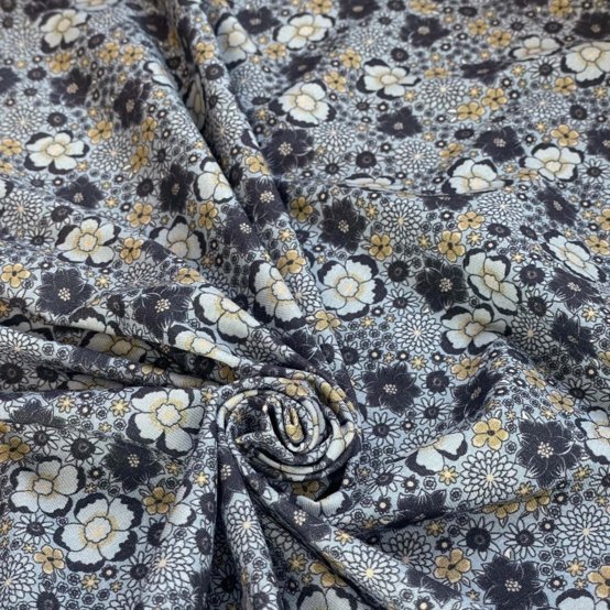 Jersey fabric lavandula bleu gris