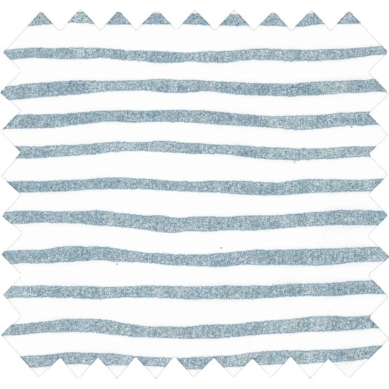 Cotton veil fabric striped blue gray glitter