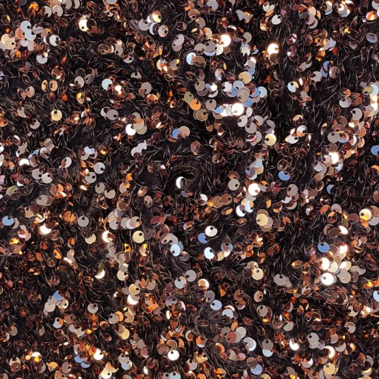 Sequin fabric bronze sequins