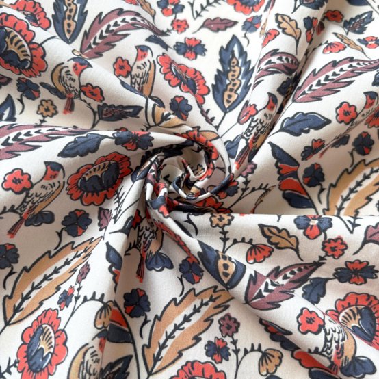 Cotton fabric plumes d'été