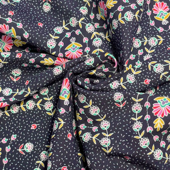 Cotton fabric bleudana