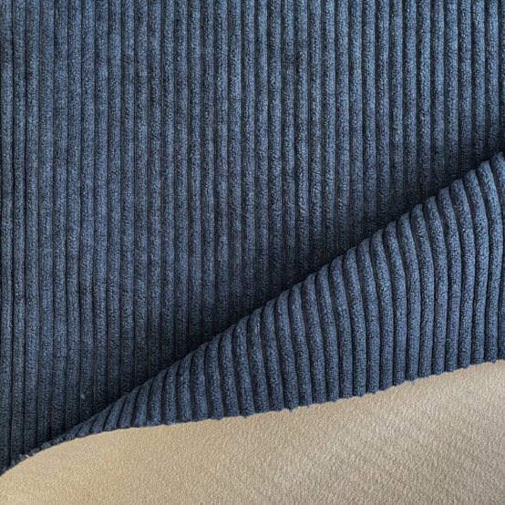 Velvet fabrics large navy orduroy