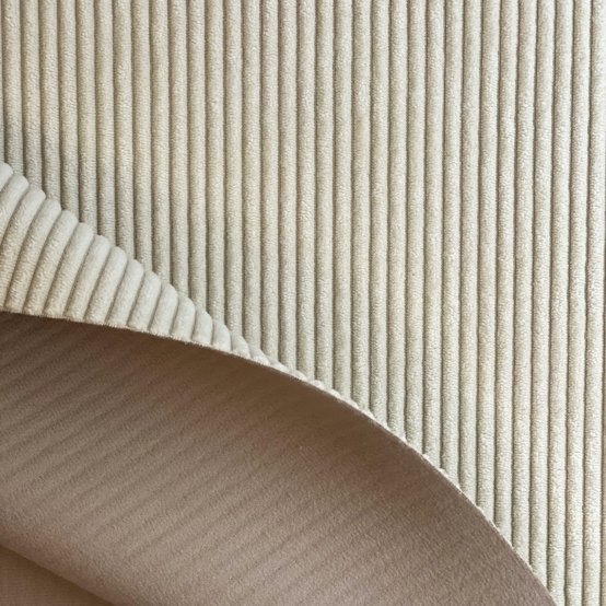 Velvet fabrics white large corduroy