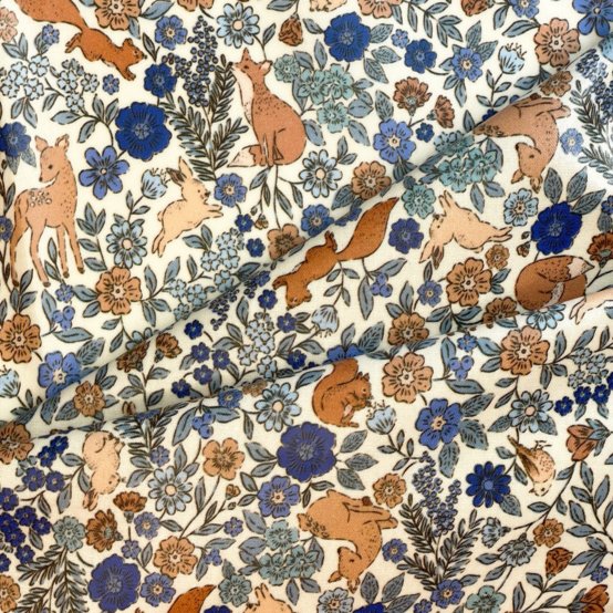 Coated fabric comptine enchantée