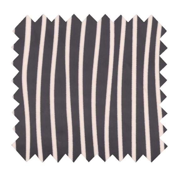 Coated fabric striped  ivory navy