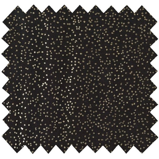 Cotton veil fabric glitter black