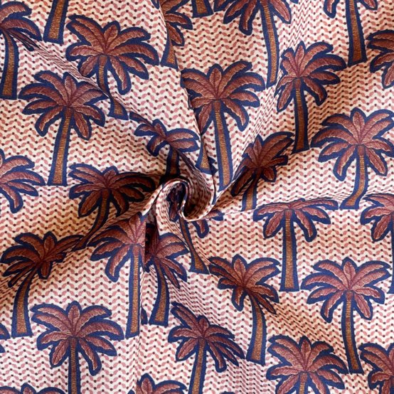 Cotton fabric palmeraie