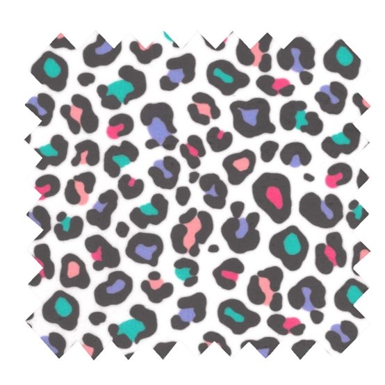 Coated fabric ex2505 multicolored leopard
