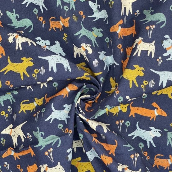 Cotton fabric copain canin