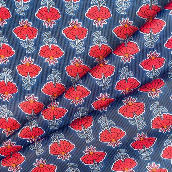 Coated fabric ex2544 shanti blue