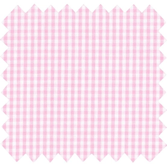 Cotton fabric pink gingham