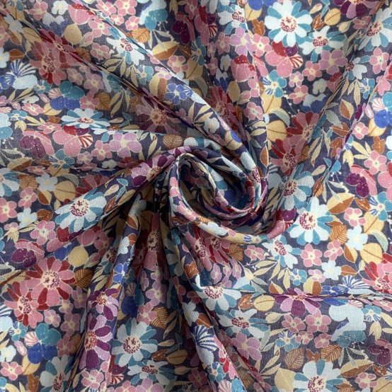 Cotton veil fabric bloom 70