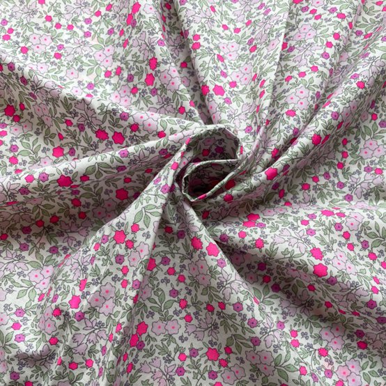 Cotton fabric serenade fluo