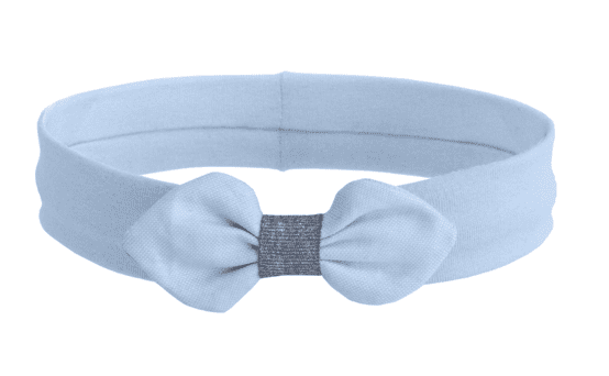 Jersey knit baby headband sky blue a4
