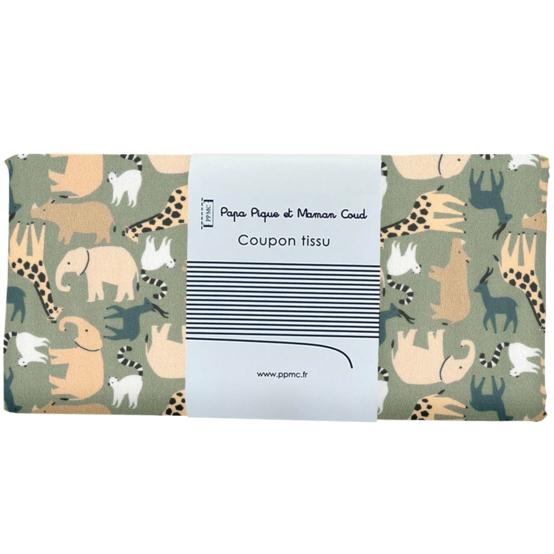 1 m fabric coupon safari kaki