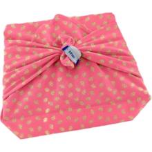 Furoshiki small 35 x 35 feuillage or rose