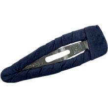 Fabric hair clip navy blue