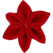 Star flower hairslide red