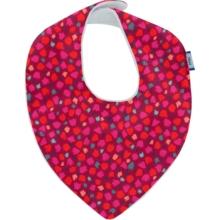 bandana bib pompons cerise