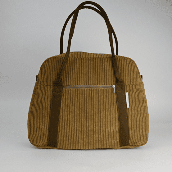 Bowling bag  brown large corduroy