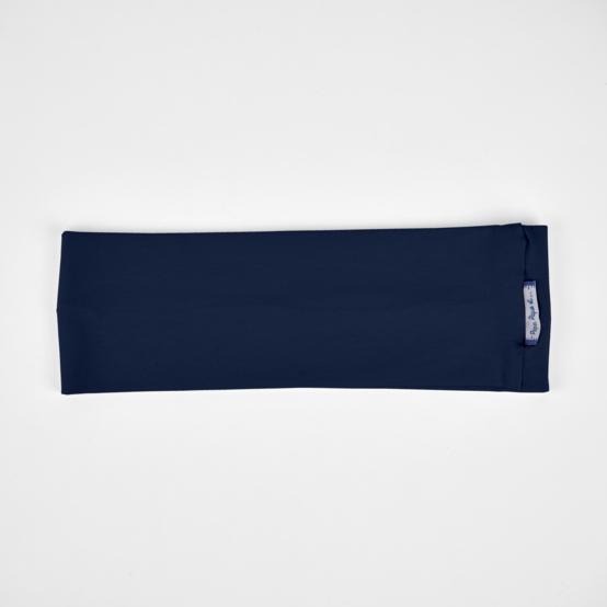 Stretch jersey headband  navy blue