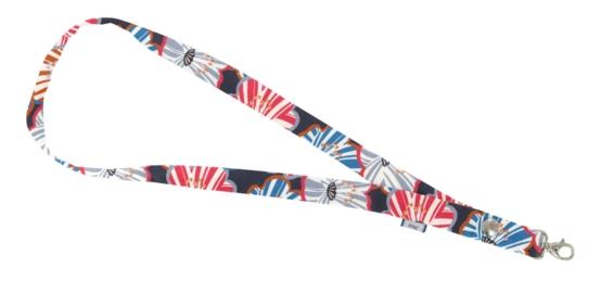 Lanyard necklace anémones rayées