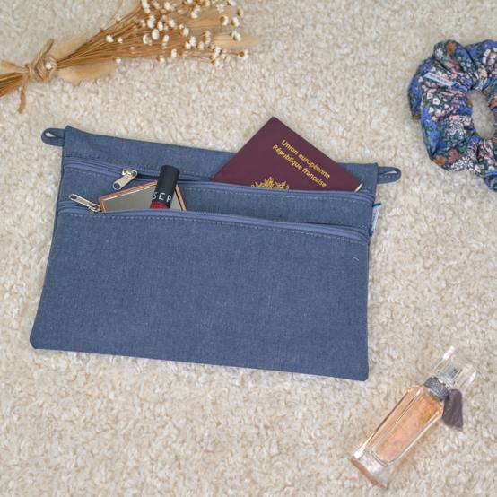 Aloïs flat pouch jean back